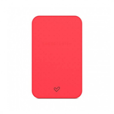 Powerbank Energy System 5000 mAh con cavo integrado Rojo